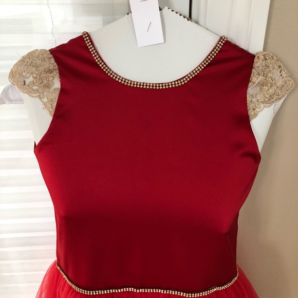 Custom made red dress - Picture 3 of 8